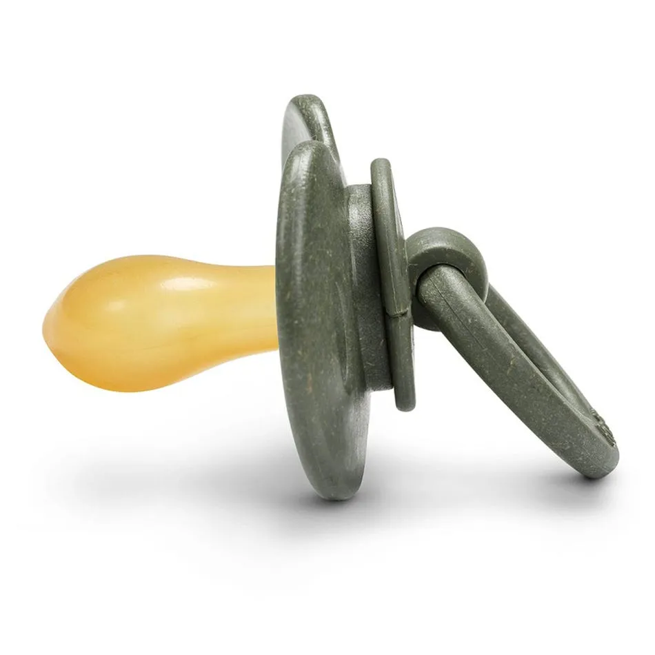 Elodie Suce en bambou 3m+ et Attache suce en bois - Vert Jade