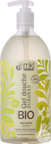 MKL Green Nature Gel Douche Surgras Bio Verveine Visage/Corps/Cheveux 1l