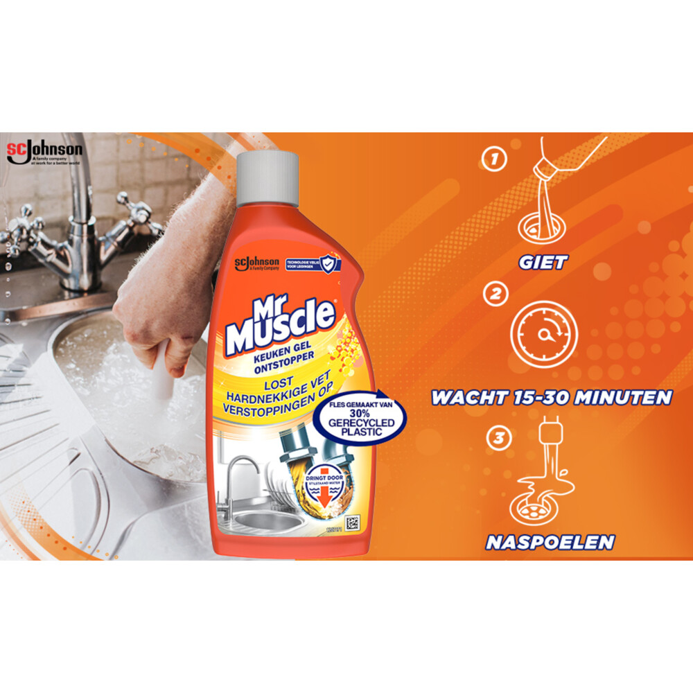 Mr. Muscle Keuken Gel Ontstopper 500 ml