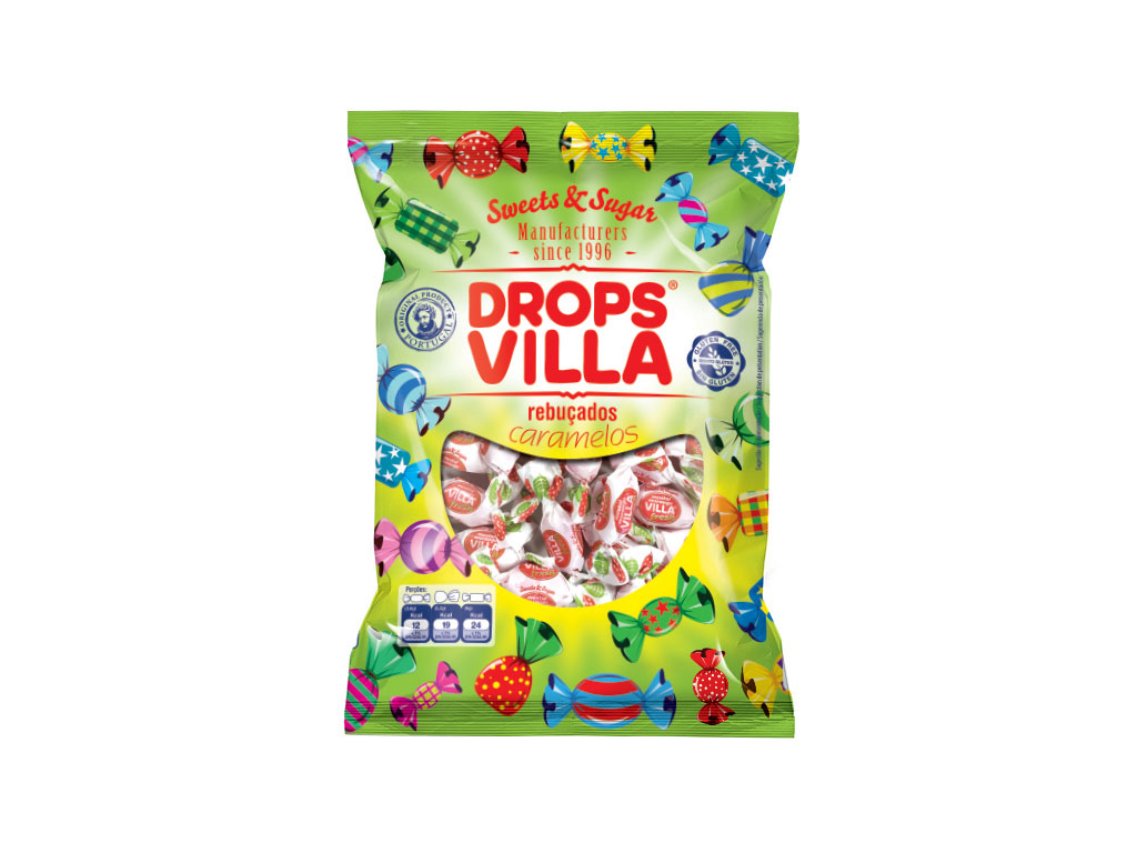 REBUÇADOS VILLA FRESH MENTOL MORANGO 100 G