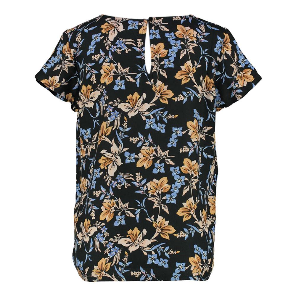 Only Blouse Noir à fleurs Femme Only Alma