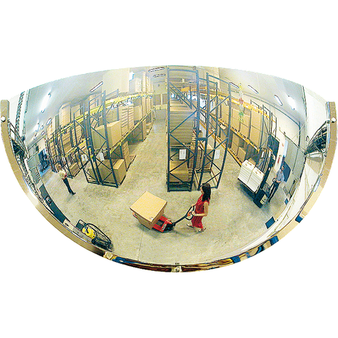 Miroir hémisphérique 180° – Sécurité industrielle – Polymir