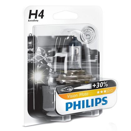 Ampoule Philips VISION MOTO H4 12V 60/55W P43T-38 Universel