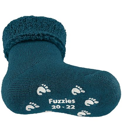 Fuzzies Babysocken m. Anti-Rutsch - Erdöl