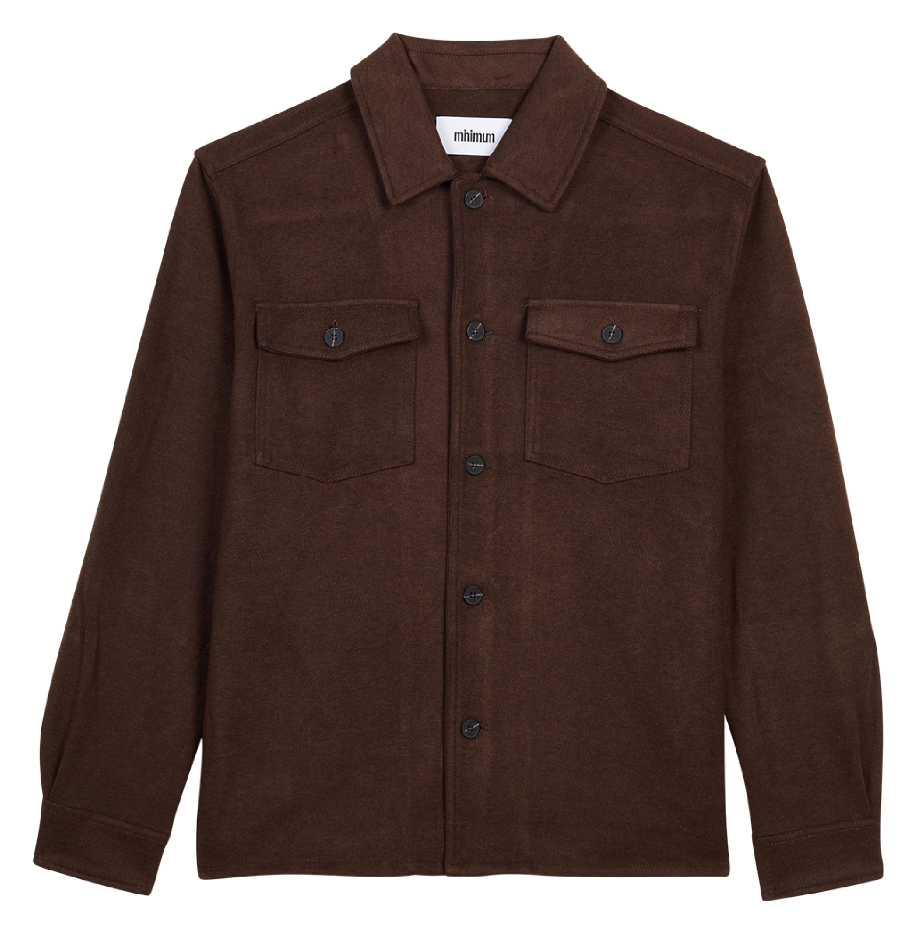 FJELL - Surchemise col classique| Marron