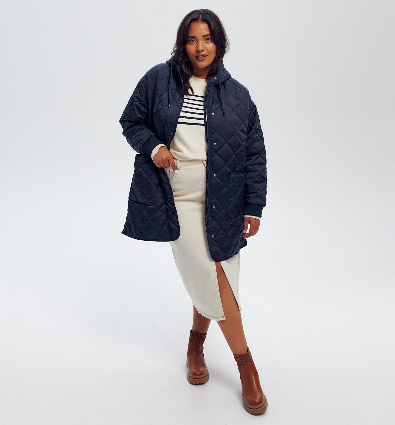 Parka matelassée Femme - Marine