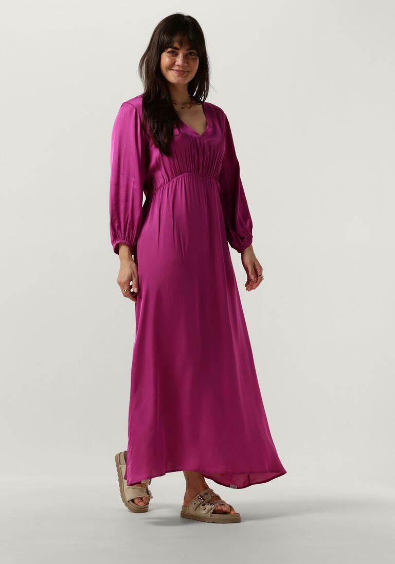 PENN & INK roze penn & ink maxi jurk dress pink
