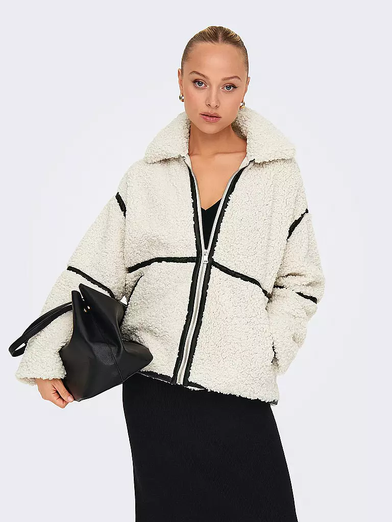 ONLY Jacke in Felloptik ONLPARIS creme