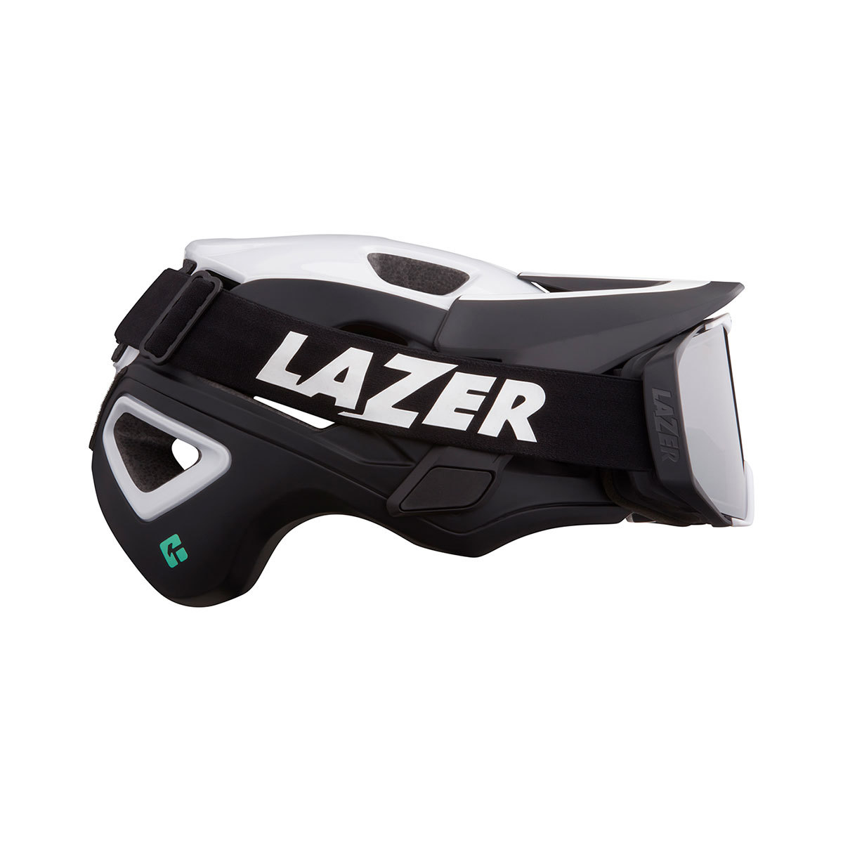 Lazer Jackal KinetiCore MTB Fietshelm Wit/Zwart