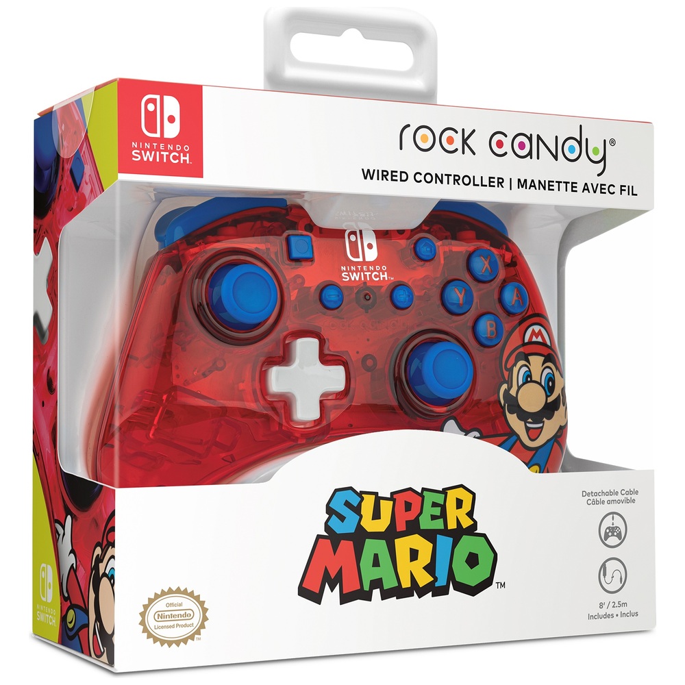 PDP Gaming Nintendo Switch Wired Rock Candy Controller - Mario Punch