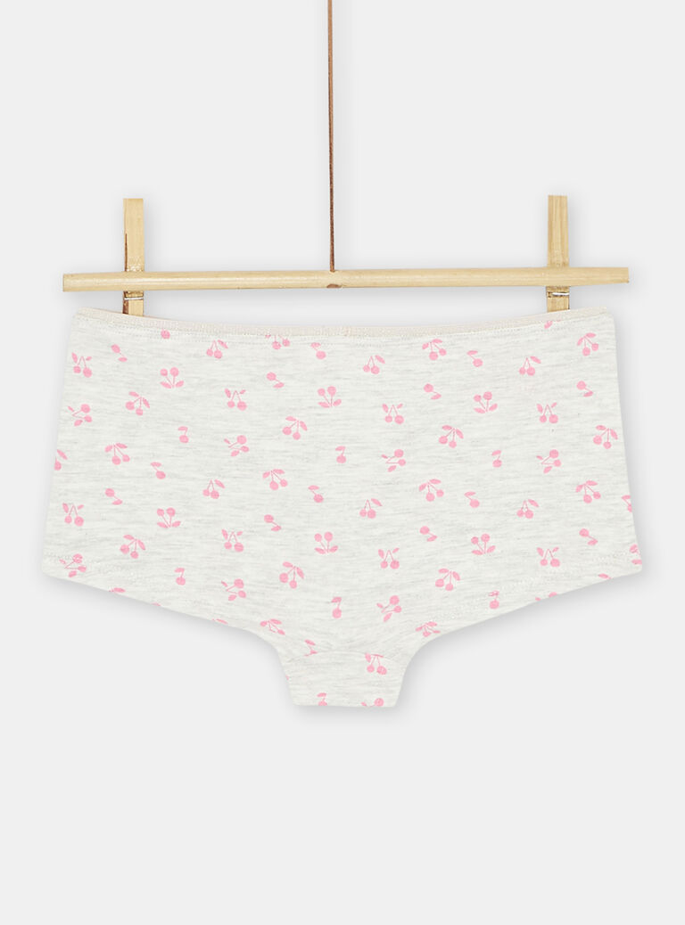 3 shortys gris clair