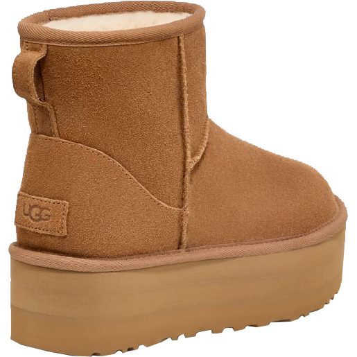 UGG Classic Mini Plateau Boots Damen chestnut