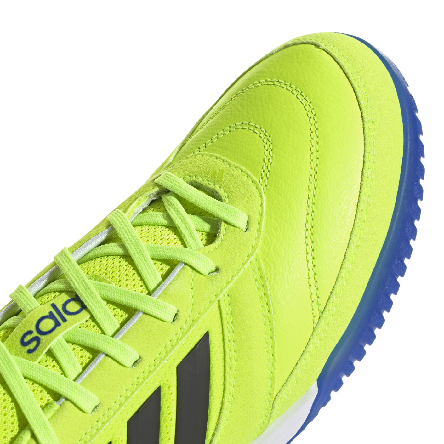 Adidas Top Sala Competition II Zaalvoetbalschoenen (IN) Neongeel Zwart Blauw