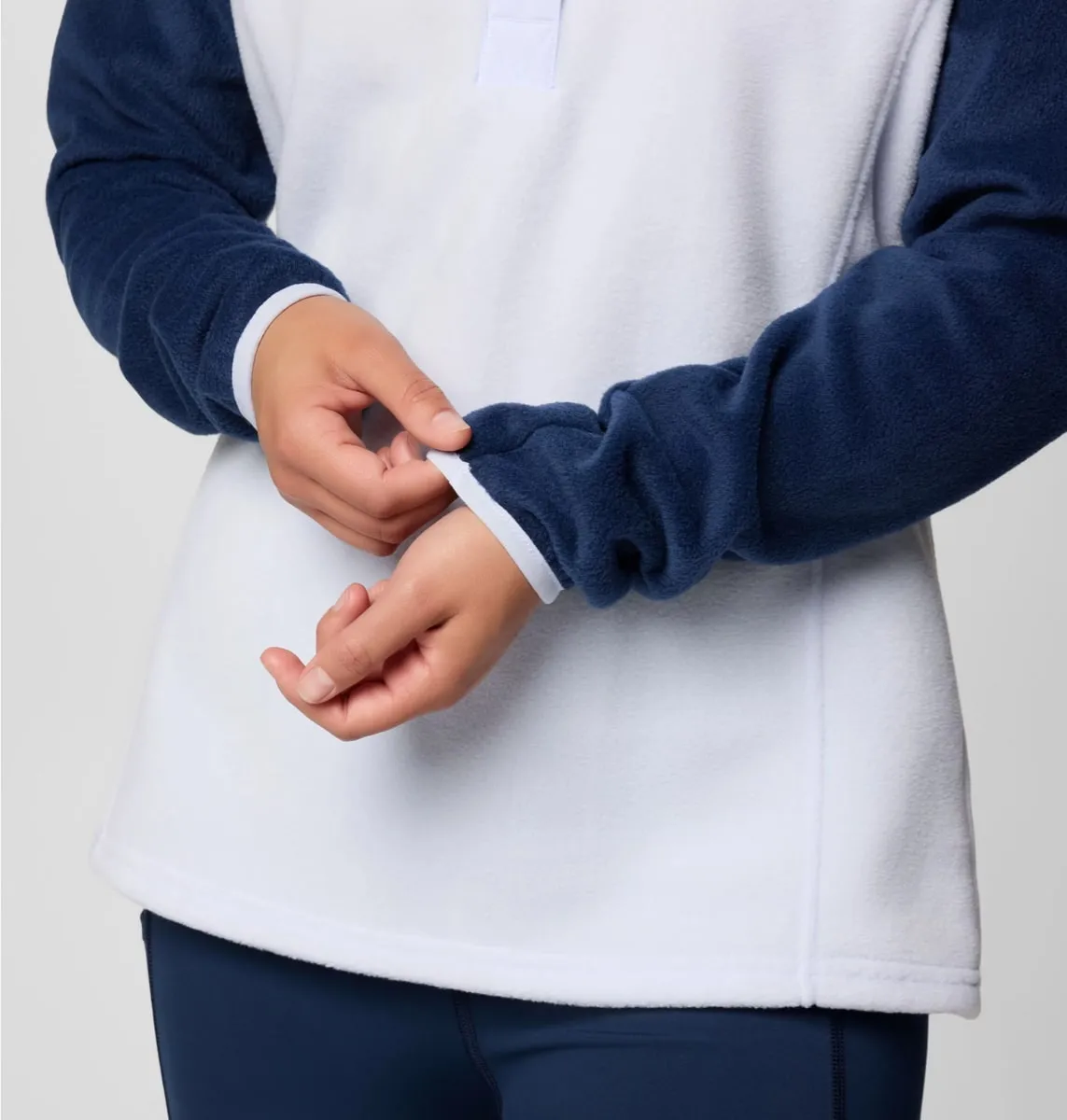 Columbia Benton Springs 1/2 Snap Pull Over Ii Collegiate Navy, Snowdrift
