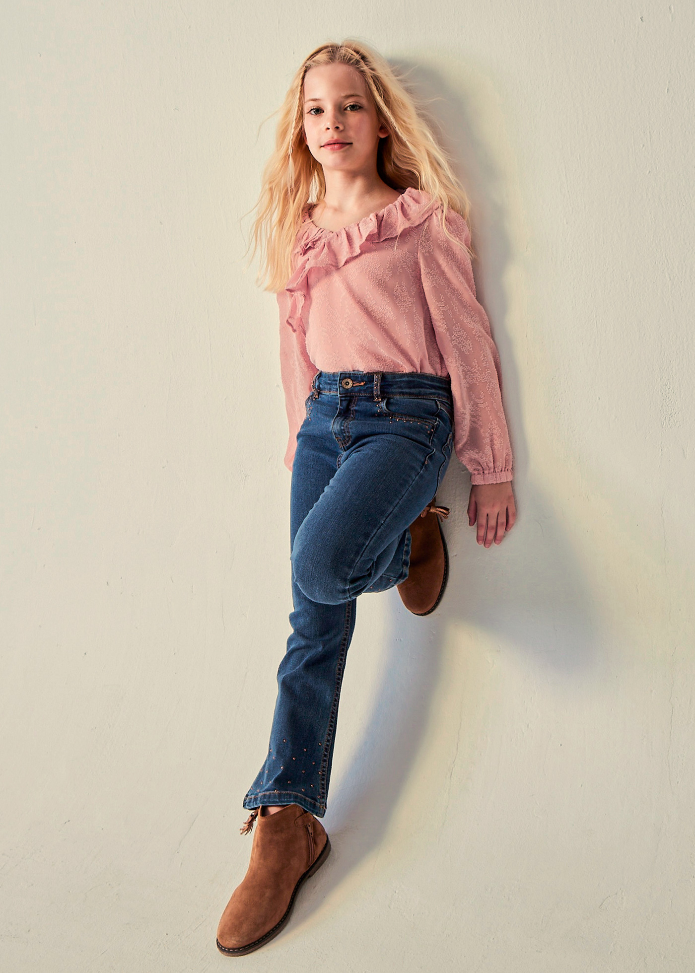 Blusa com babados para menina