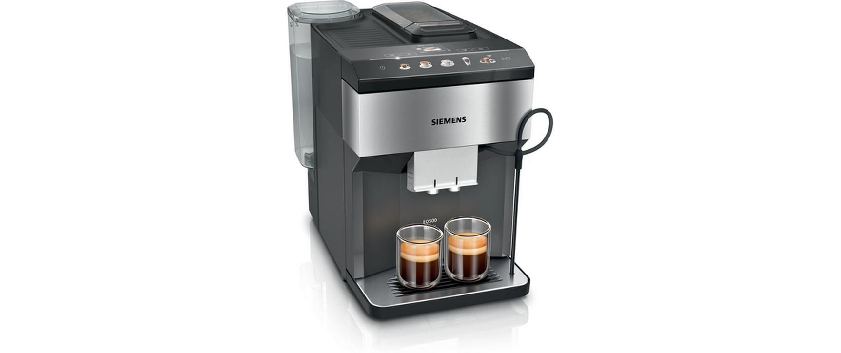 Kaffeevollautomat EQ500 Classic Connect Edelstahl, Schwarz<br>Vollautomat für die Zubereitung verschiedener Spezialitäten