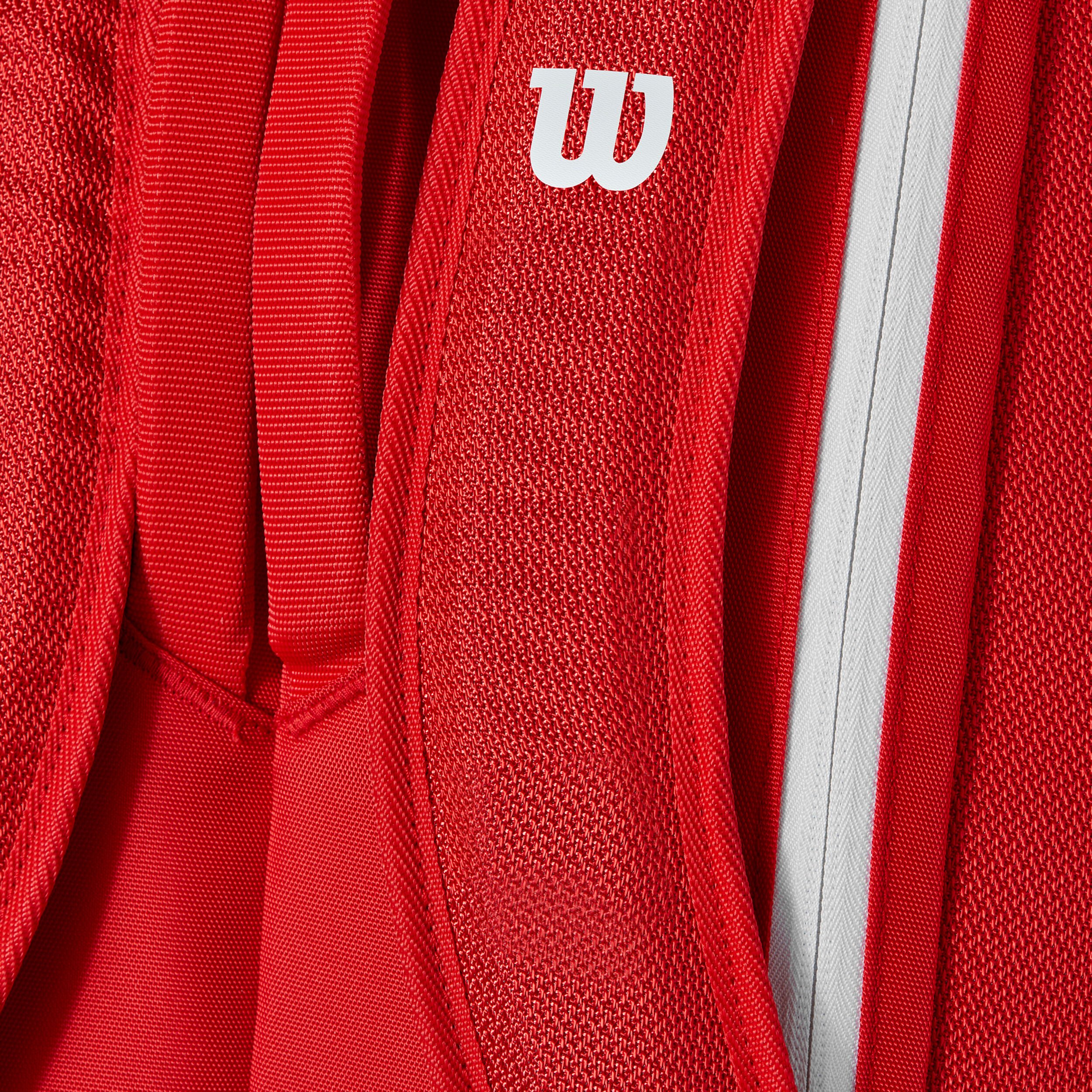 Wilson Tour Super Tour Housse De Raquette Lot De 9 - Rouge