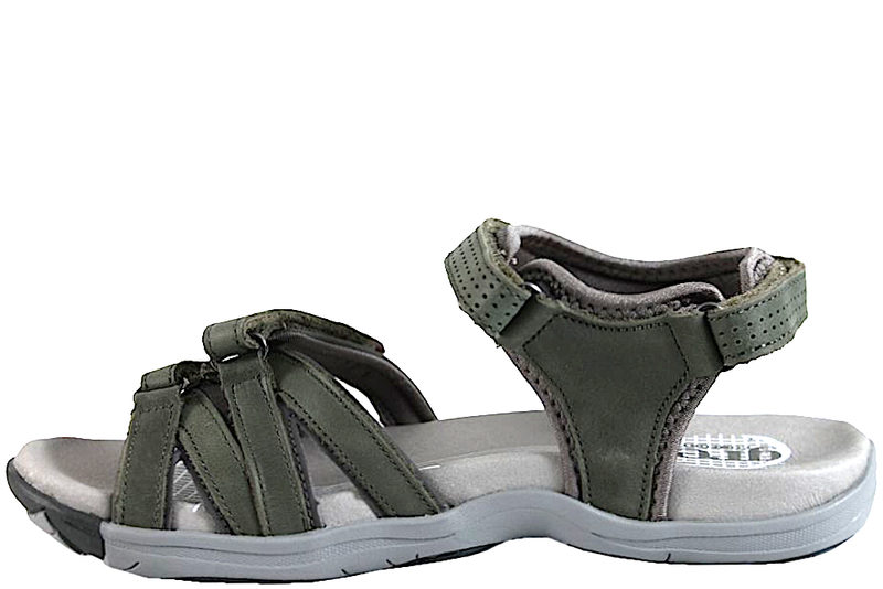 GREEN COMFORT CORSICA SANDAL I GRØNT GLAT SKIND