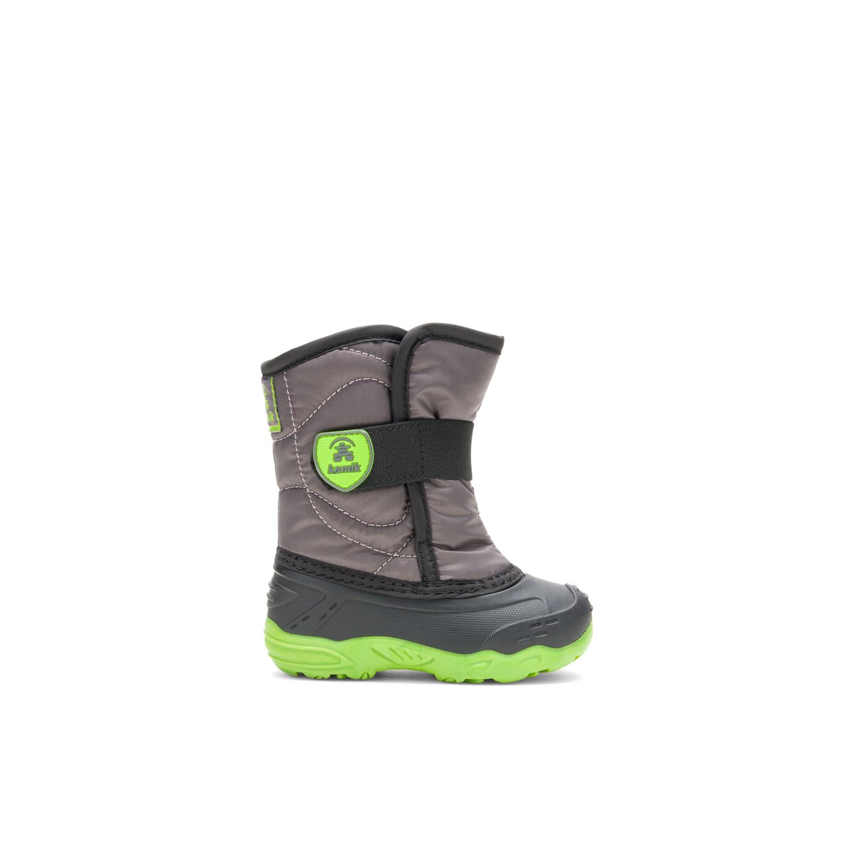 Facile à mettre-Snowbug5-ib-Bottes d'hiver - Semelle tracteur - Charbon