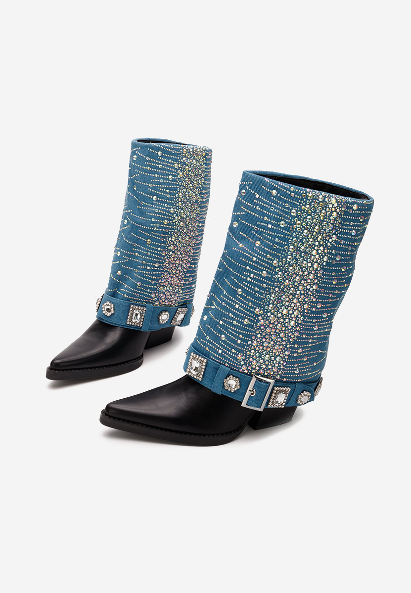 Bottines western femme bleus Fleta