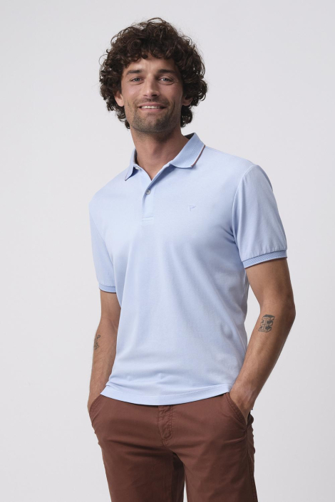 Campbell blauwe heren polo