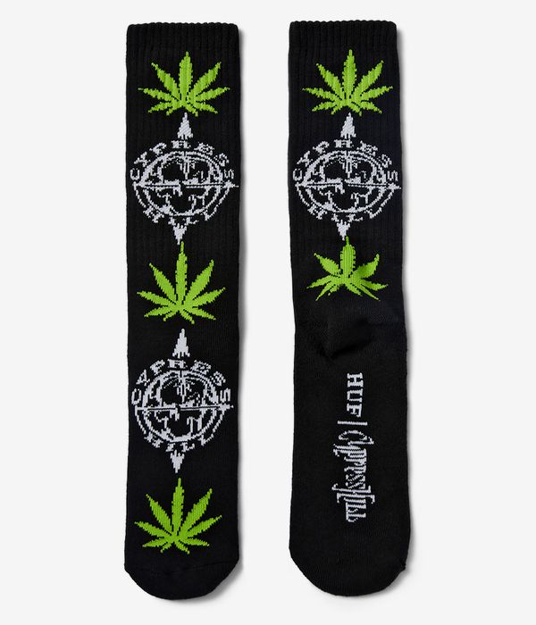HUF x Cypress Hill Plantlife Socken US 8-12 (black)