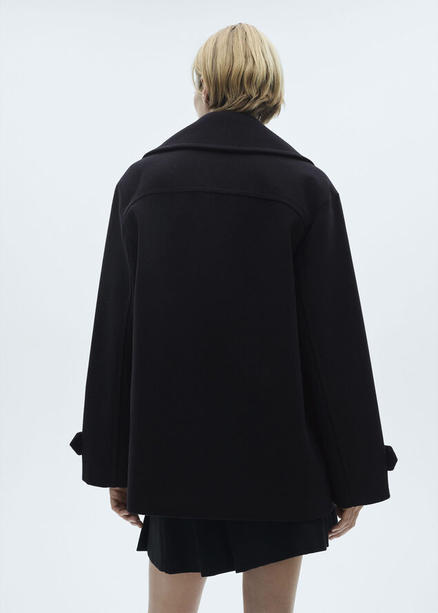 MANGO COAT. -- GOYA Navy
