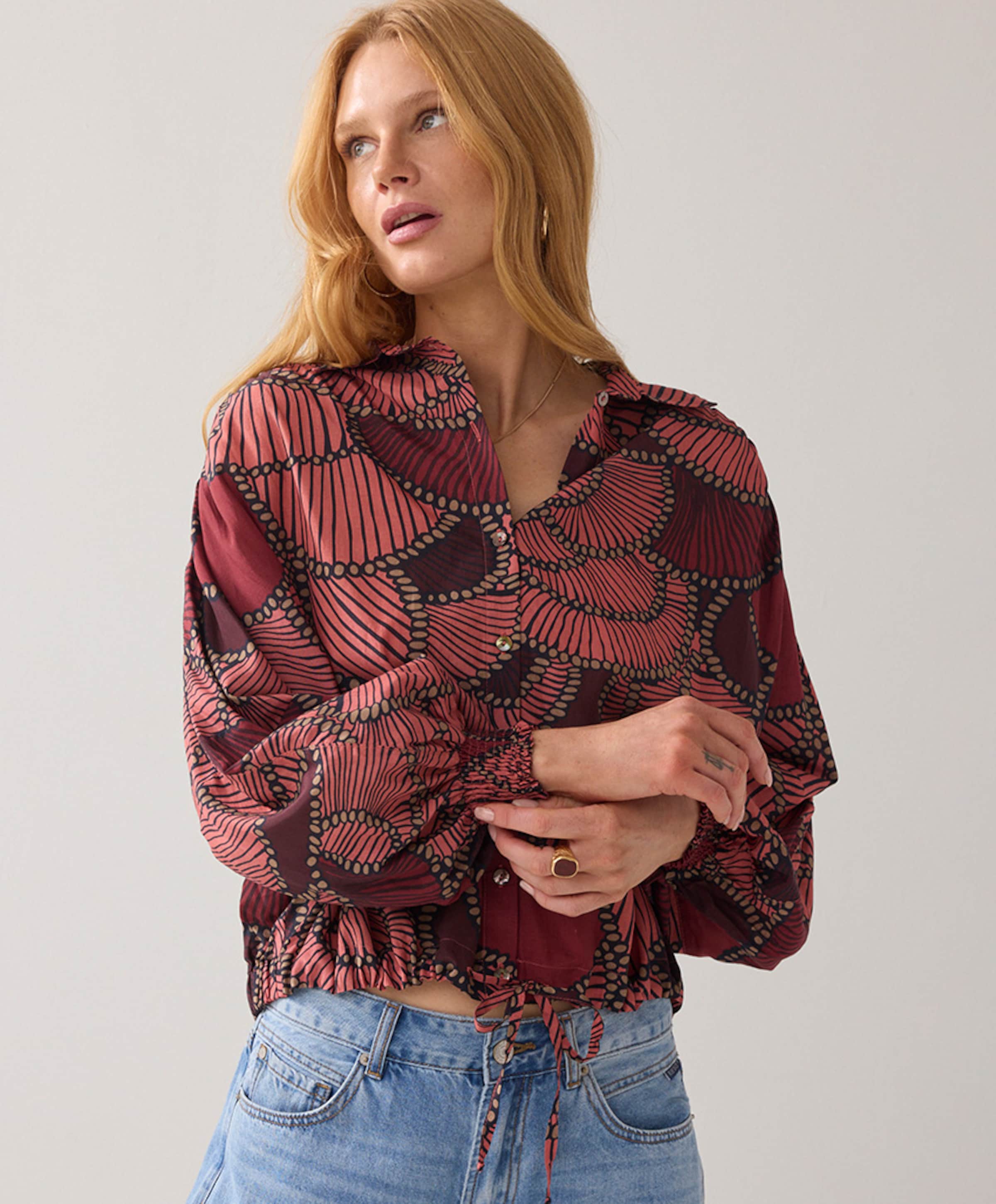 Summum Woman Dames blouse rood