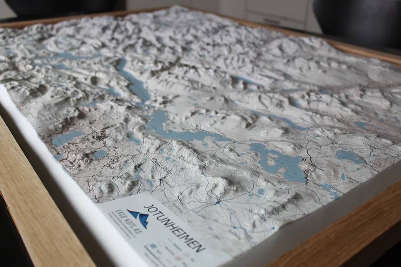 Ekte Kart Jotunheimen 3D
