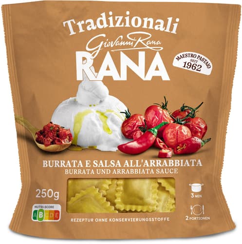 RANA Ravioli Burrata und Arrabbiata Sauce
