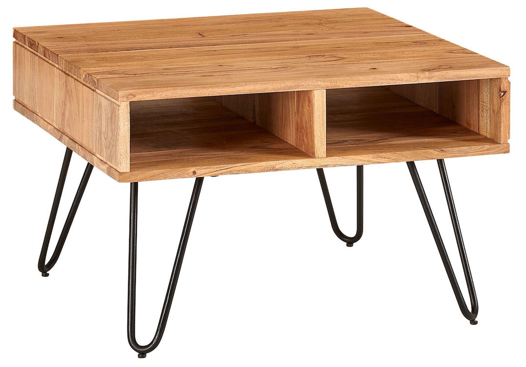 Couchtisch 60 x 60 cm Akazie massiv