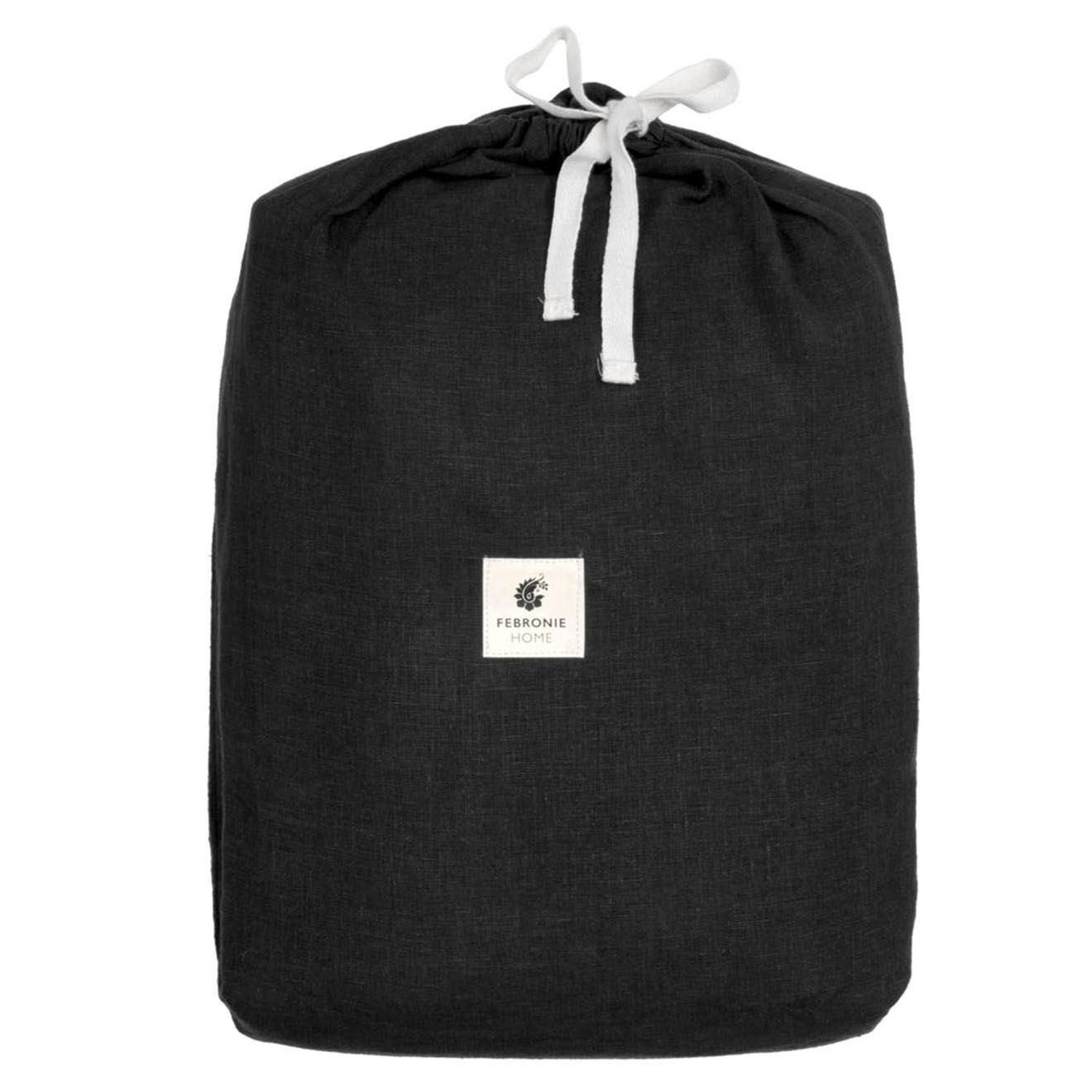 Febronie Home Drap housse 100% Lin Hortense caviar