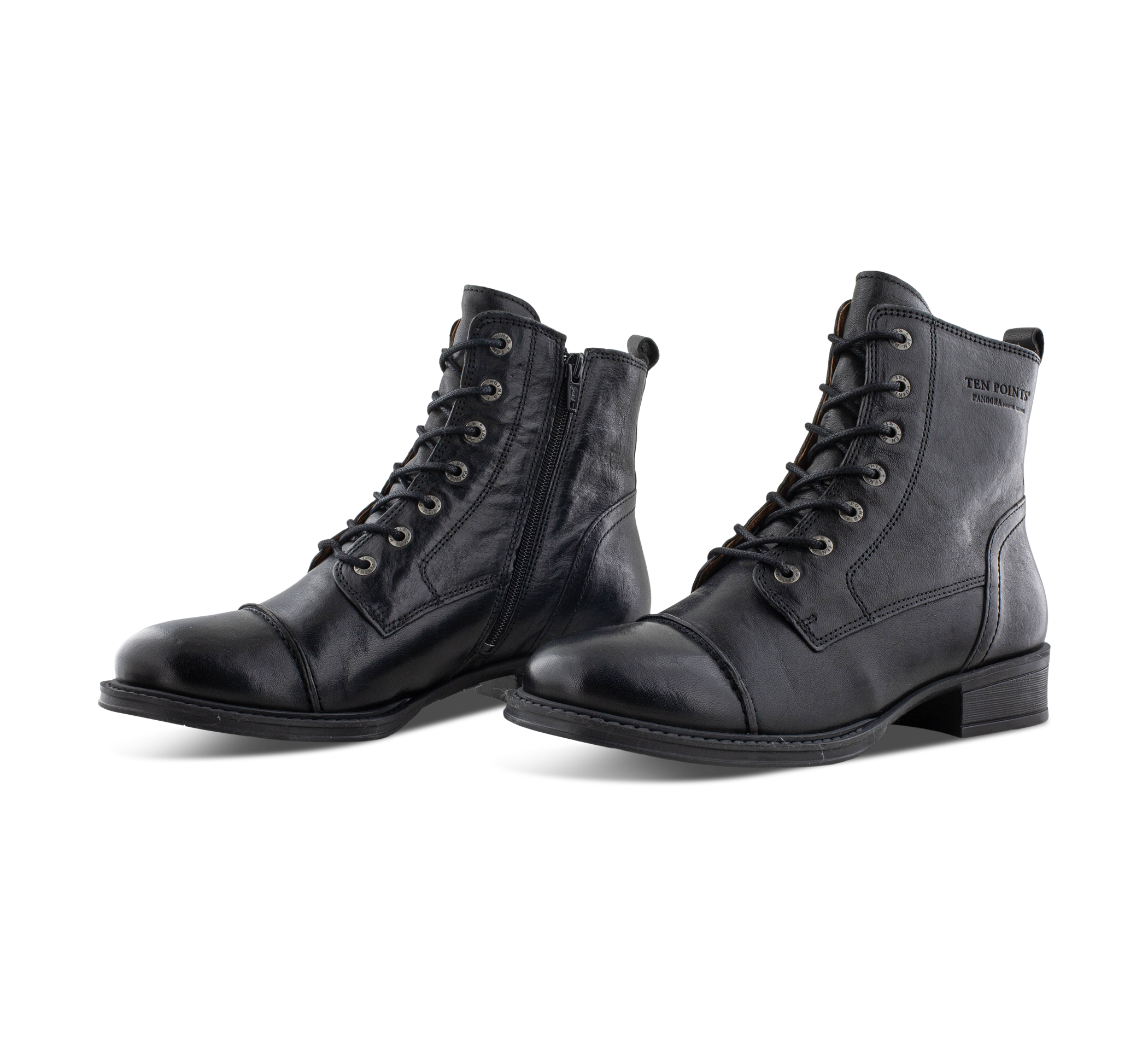Ten Points Pandora - Schnürstiefel schwarz