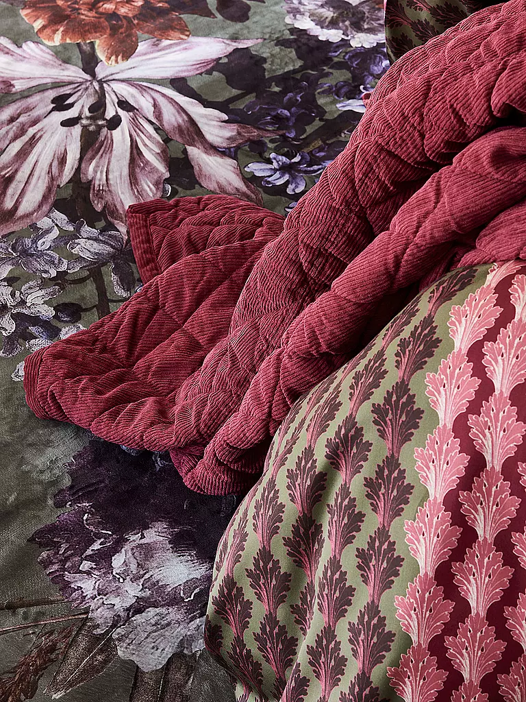 ESSENZA Satin Bettwäsche 70x90cm/140x200cm TESSE Cherry Red rot