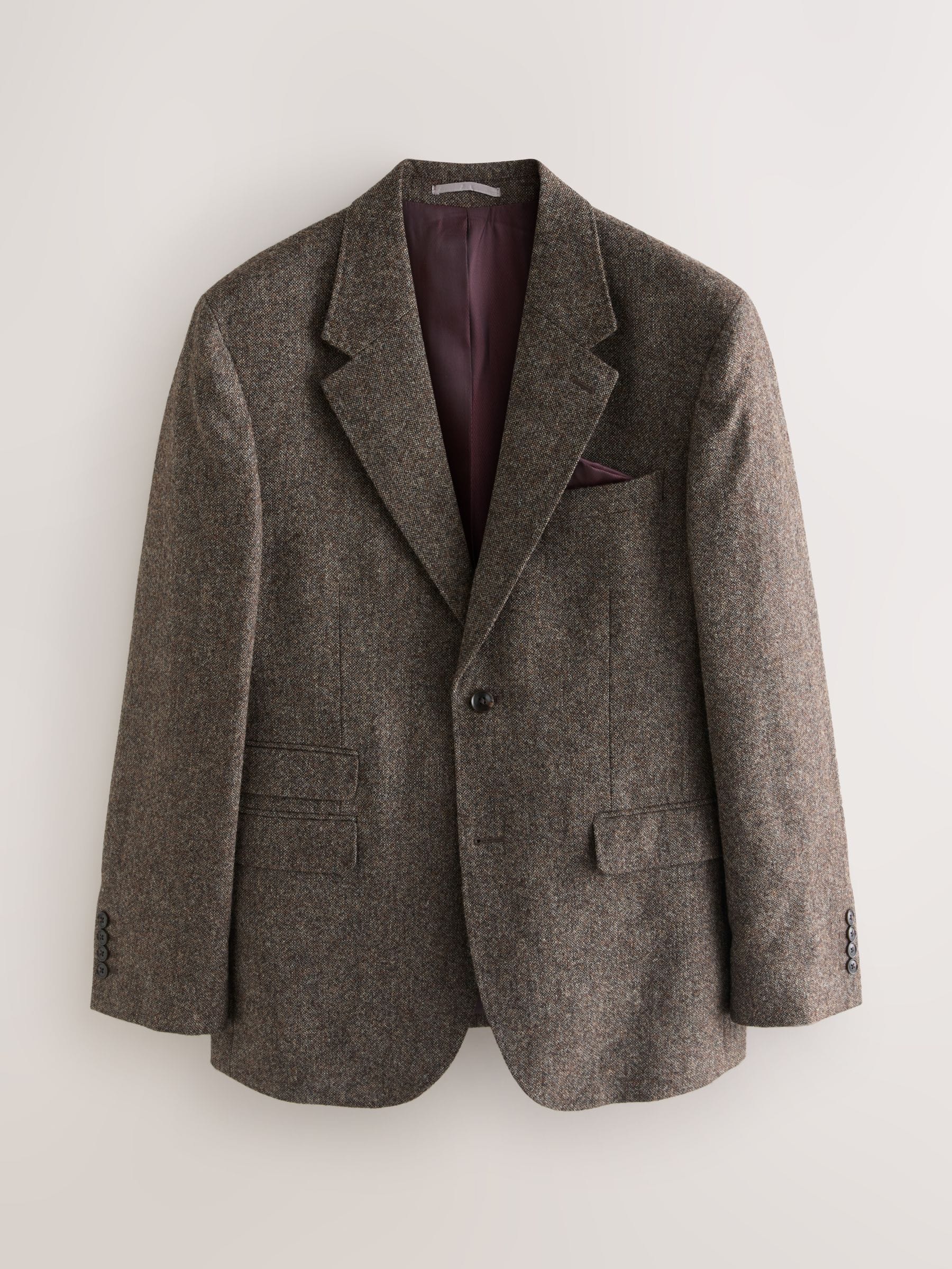 Bruin - Tailored Fit Signature Abraham Moon 100% British Wool Donegal Suit Jacket