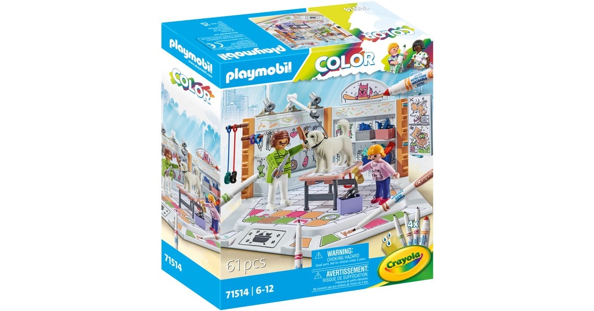 PLAYMOBILColor - Hondensalon Constructiespeelgoed
