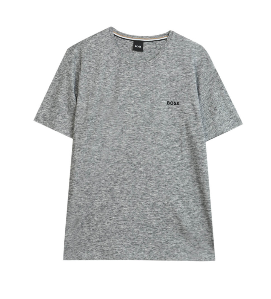 Camiseta bordada BOSS Mix&Match cinza