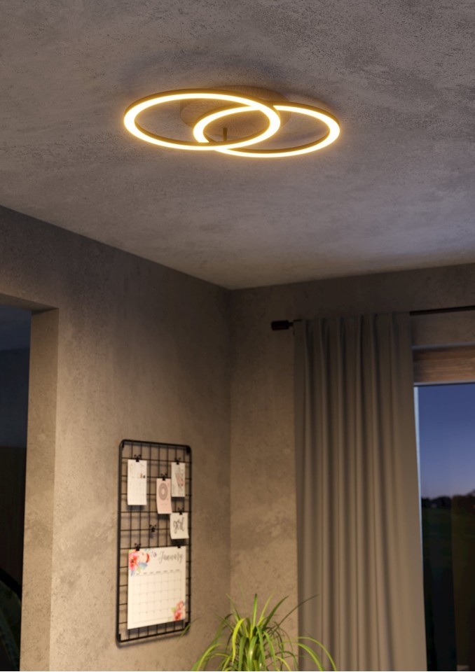 EGLO - Lomaltas-Z loftlampe sort og eg 35x58 - TW - Zigbee, Bluetooth