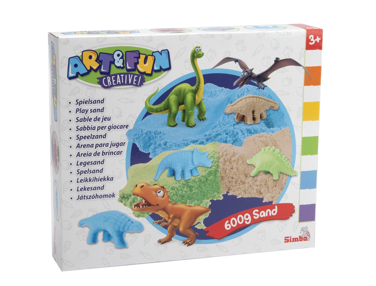 Art & Fun - Krea Sand Dinosaur sæt