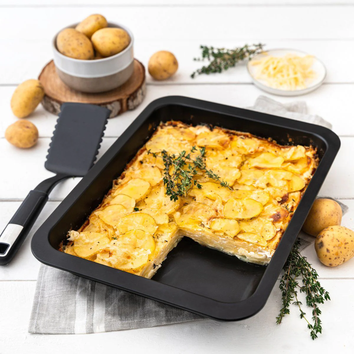 Ensemble de 2 plats de cuisson four rectangulaires 37 x 27 cm et 28 x
