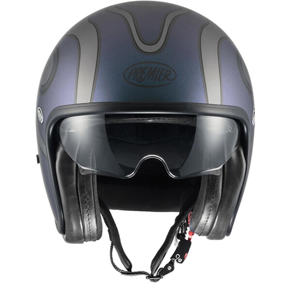 premier - Casque Vintage FR Anthracite / Bleu / Violet / Mat