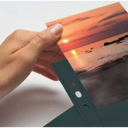 HERMA Fotophan Fotosichthüllen, 10 x 15cm hoch, schwarz, 10 Hüllen