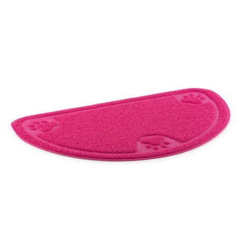 Tapete para acariciar com estampa de pata rosa