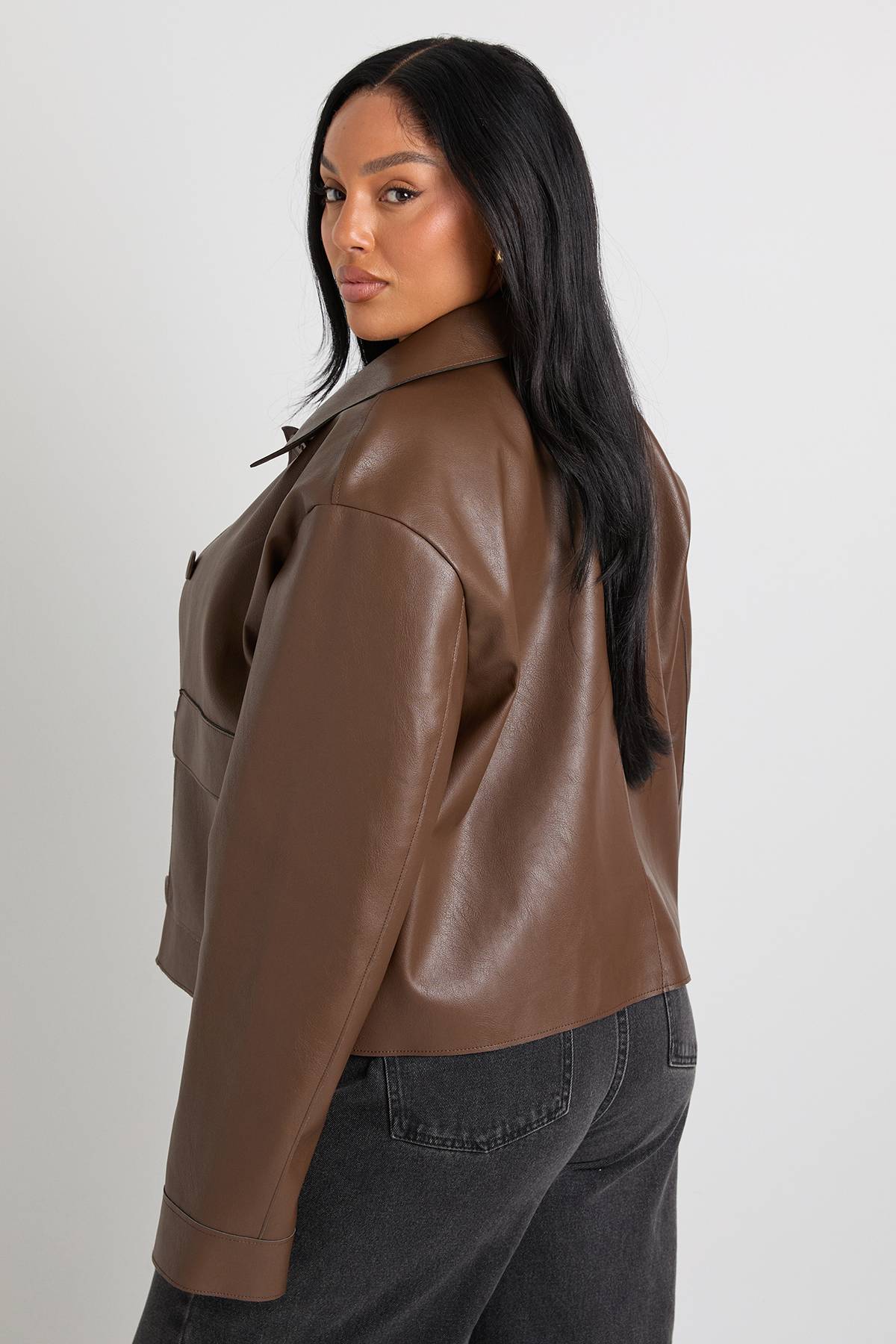 boohoo Veste à col boutonnée Plus