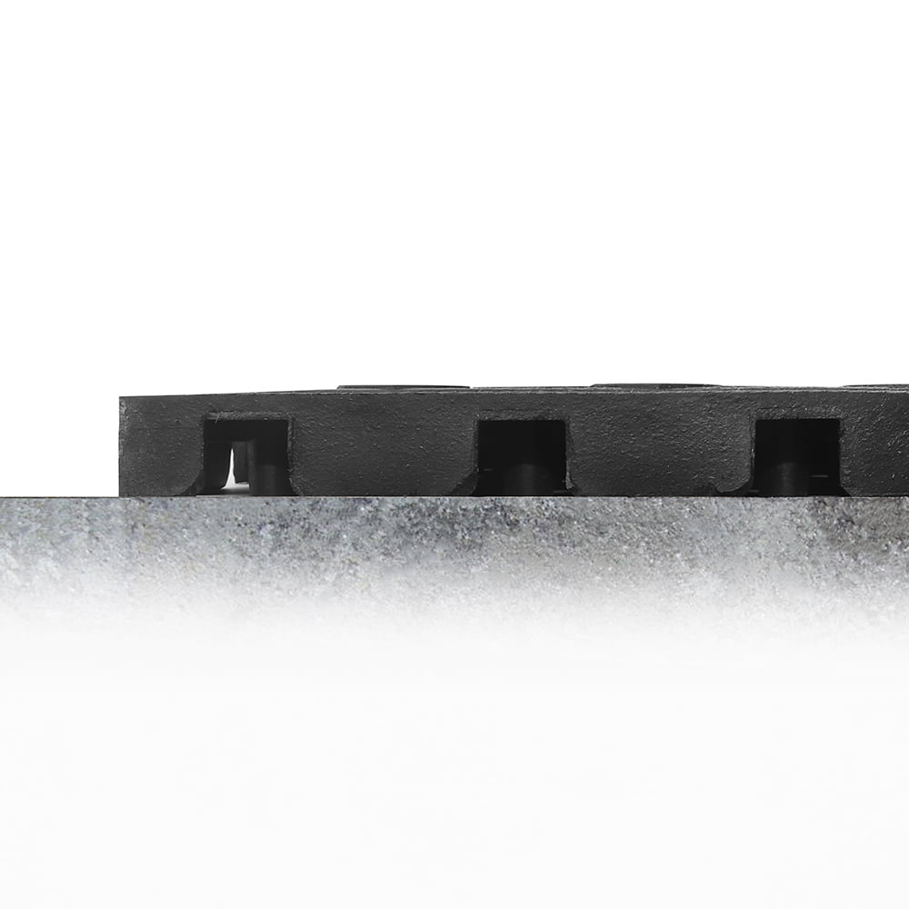 Tapis d'atelier modulaire - tapis anti-fatigue - pièce latérale noire femelle