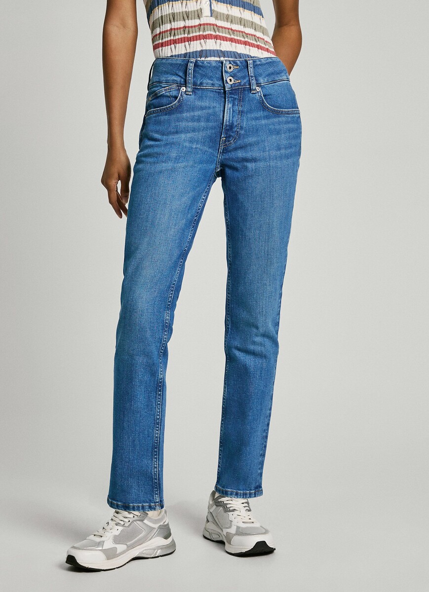 PEPE JEANS<br>Calça jeans slim, cintura padrão