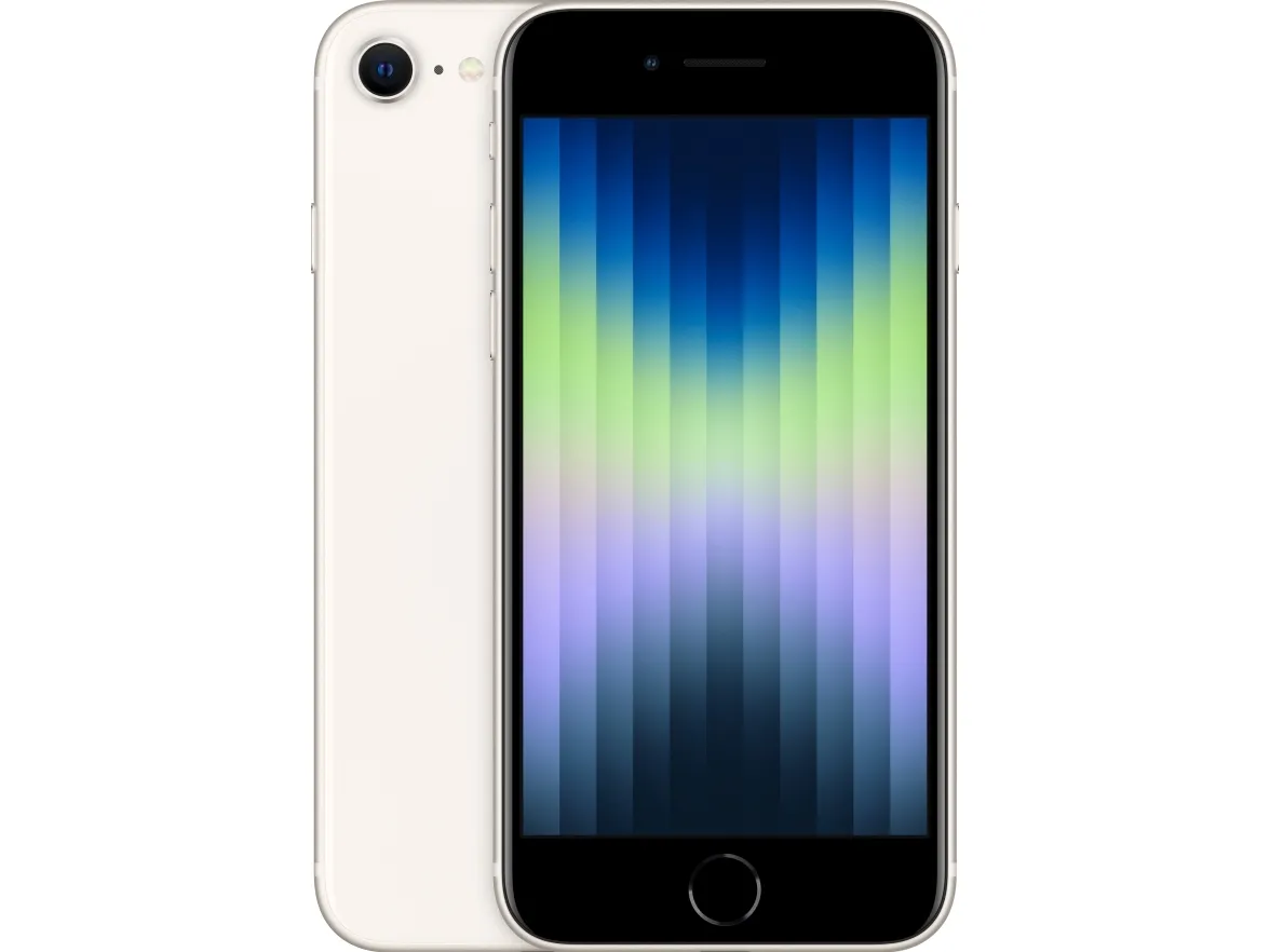 Apple iPhone SE (3rd generation) - 5G smartphone - dual-SIM / Intern hukommelse 128 GB - LCD-skærm - 4.7