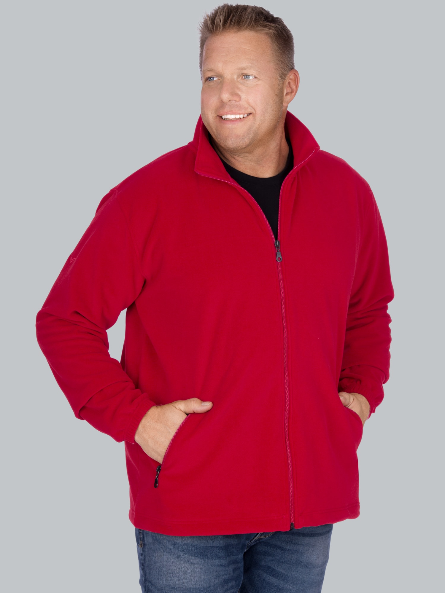 Fleecejacke Kirsch