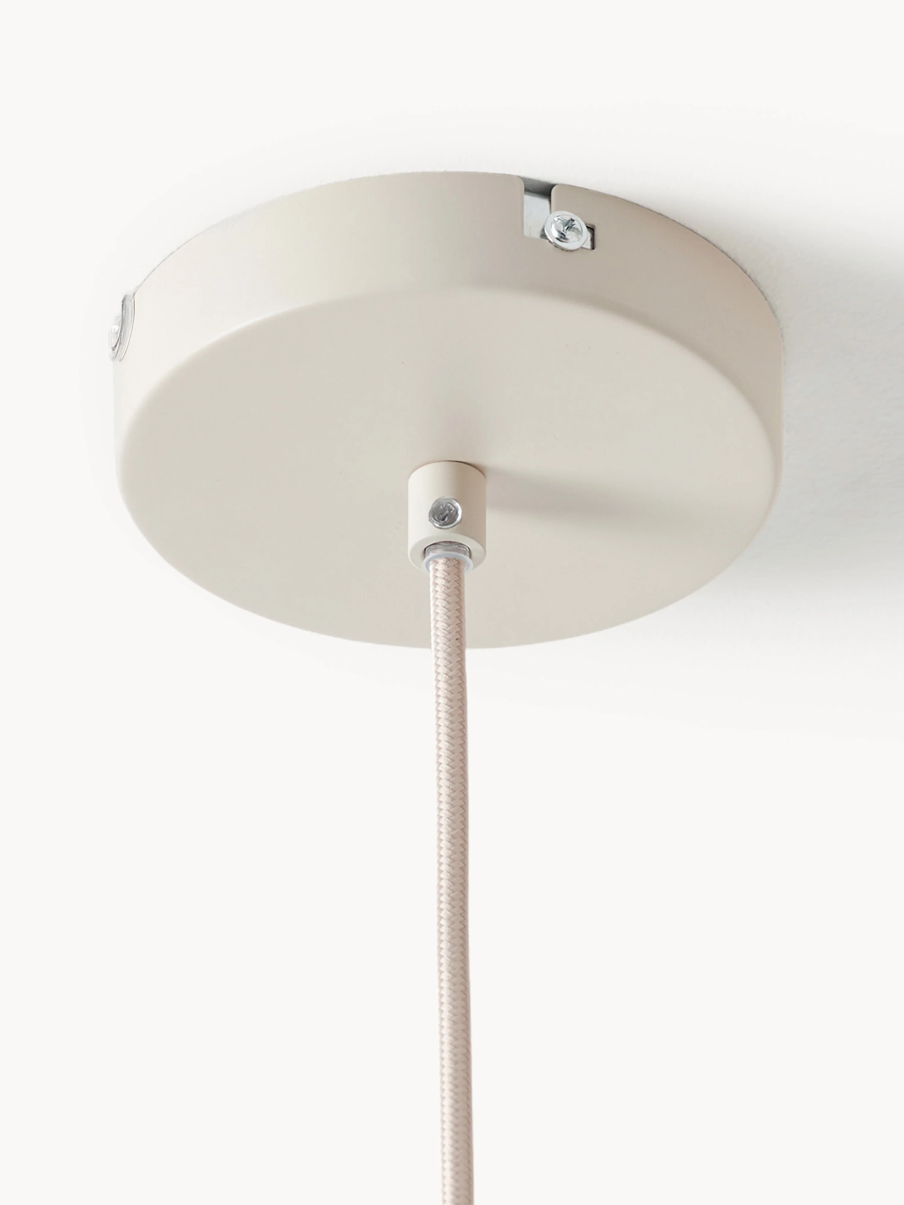 Grote hanglamp Lace van linnen draad