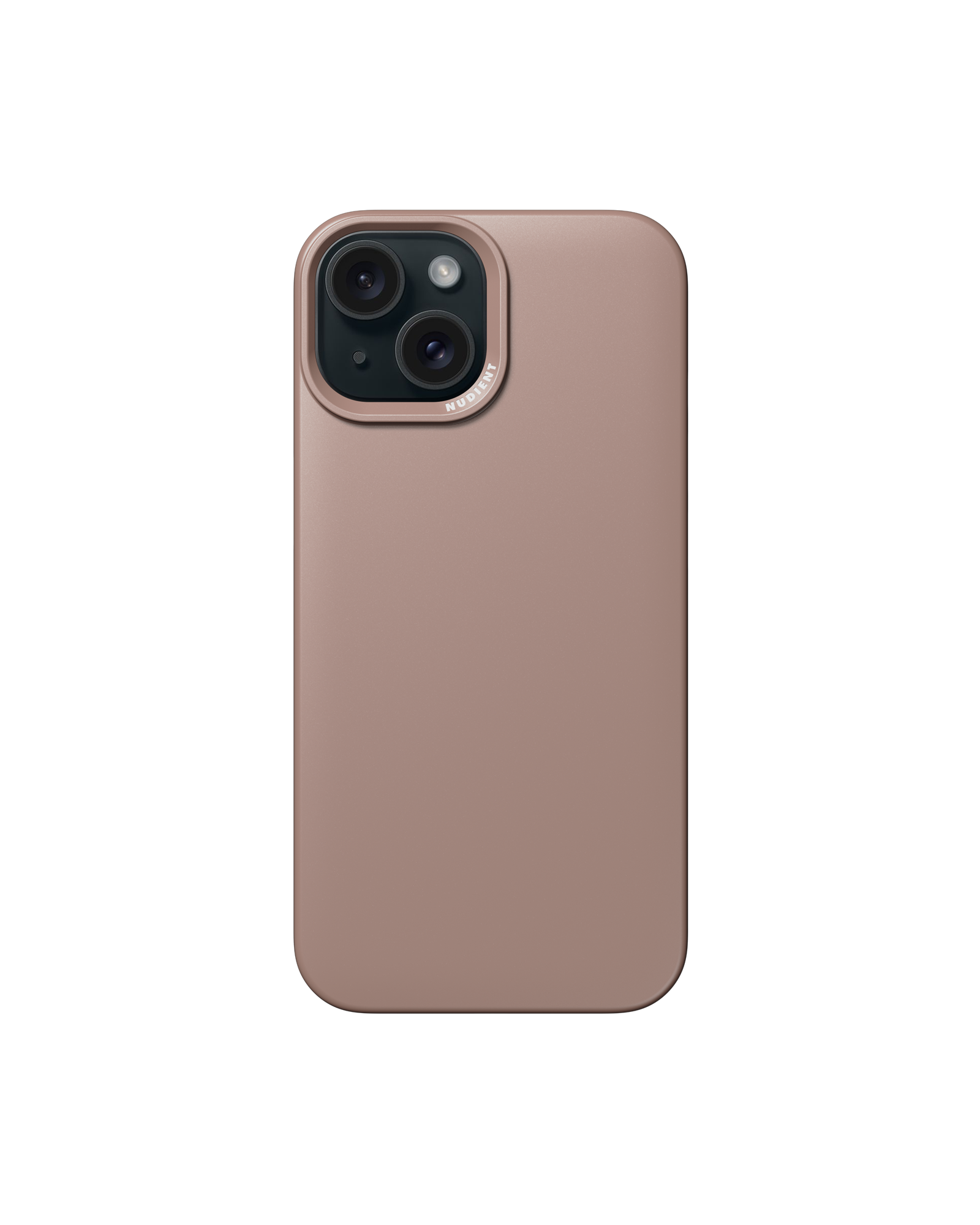 Thin mobilcover iPhone 15 | Polykarbonat. | Dusty Rose | NUDIENT